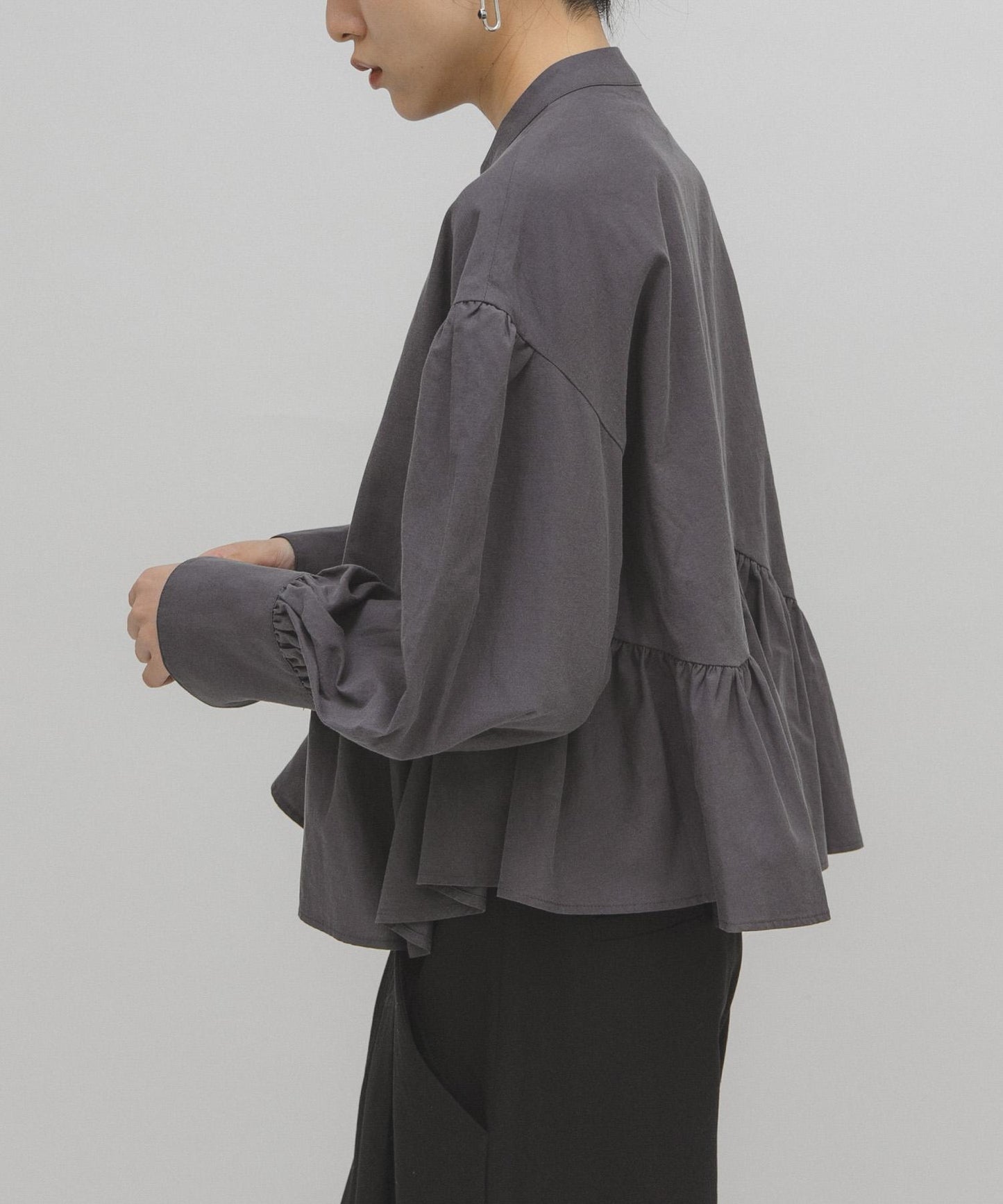 不對稱拼接襯衫