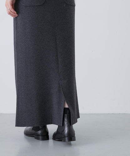 棉羊絨針織半身裙