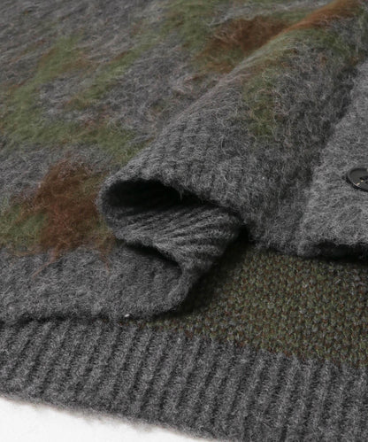 樹形迷彩針織開衫