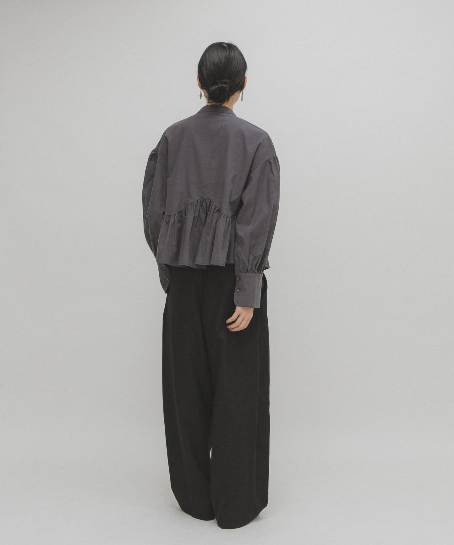 不對稱拼接襯衫