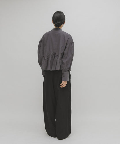 不對稱拼接襯衫