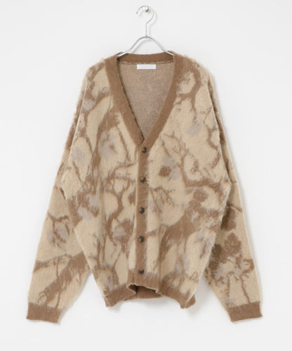 樹形迷彩針織開衫