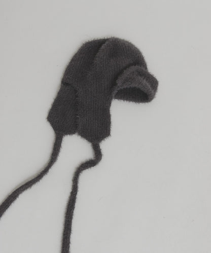 毛邊飛行員針織帽