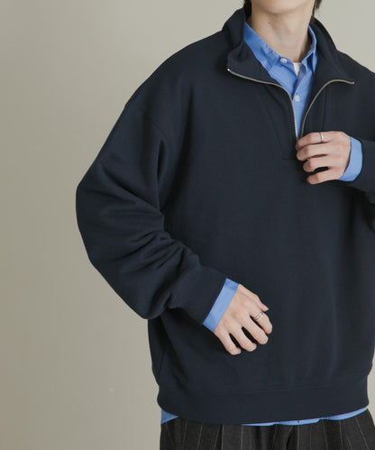 部分網絡限定色半拉鍊長袖衛衣