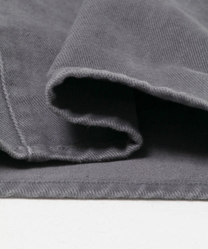 荷葉邊高腰斜紋長褲