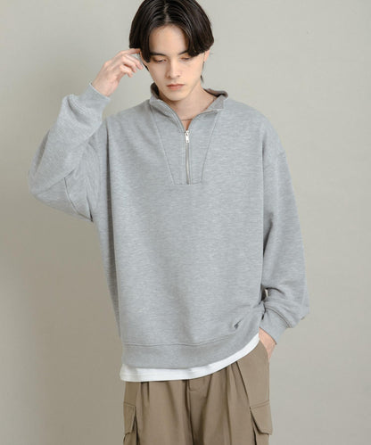 部分網絡限定色半拉鍊長袖衛衣