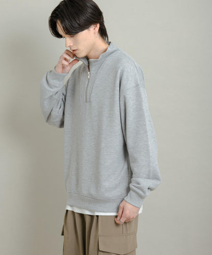 部分網絡限定色半拉鍊長袖衛衣