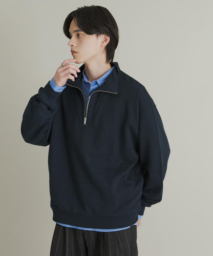 部分網絡限定色半拉鍊長袖衛衣