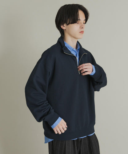 部分網絡限定色半拉鍊長袖衛衣