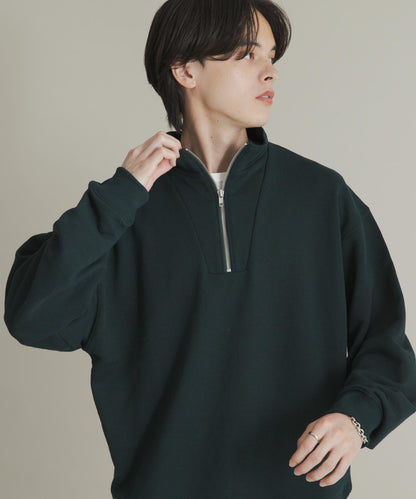 部分網絡限定色半拉鍊長袖衛衣