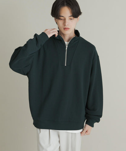 部分網絡限定色半拉鍊長袖衛衣