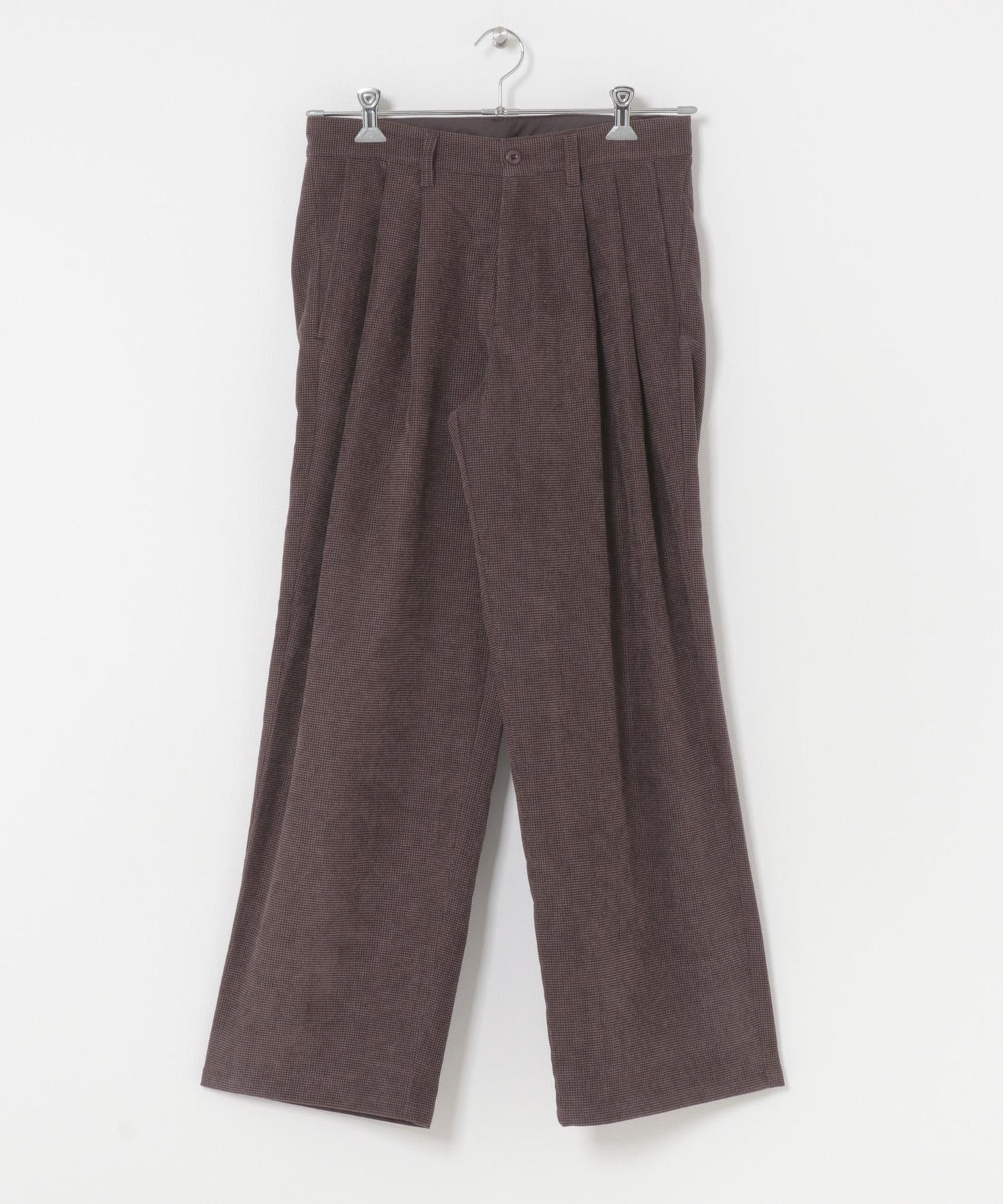 拼接燈芯絨寬鬆休閒褲