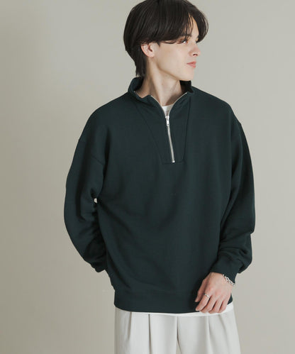 部分網絡限定色半拉鍊長袖衛衣