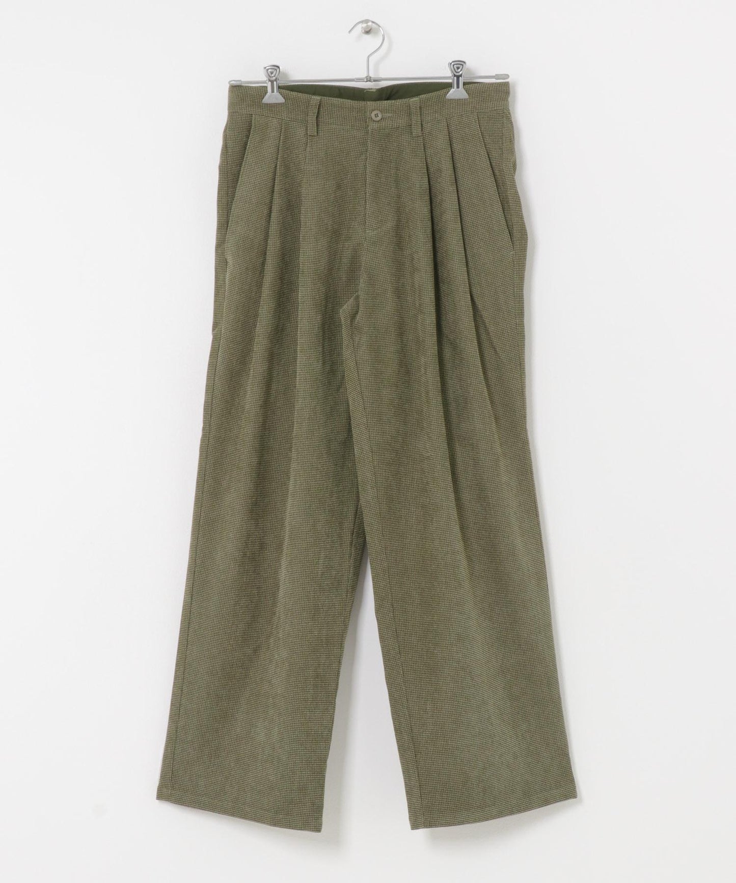 拼接燈芯絨寬鬆休閒褲