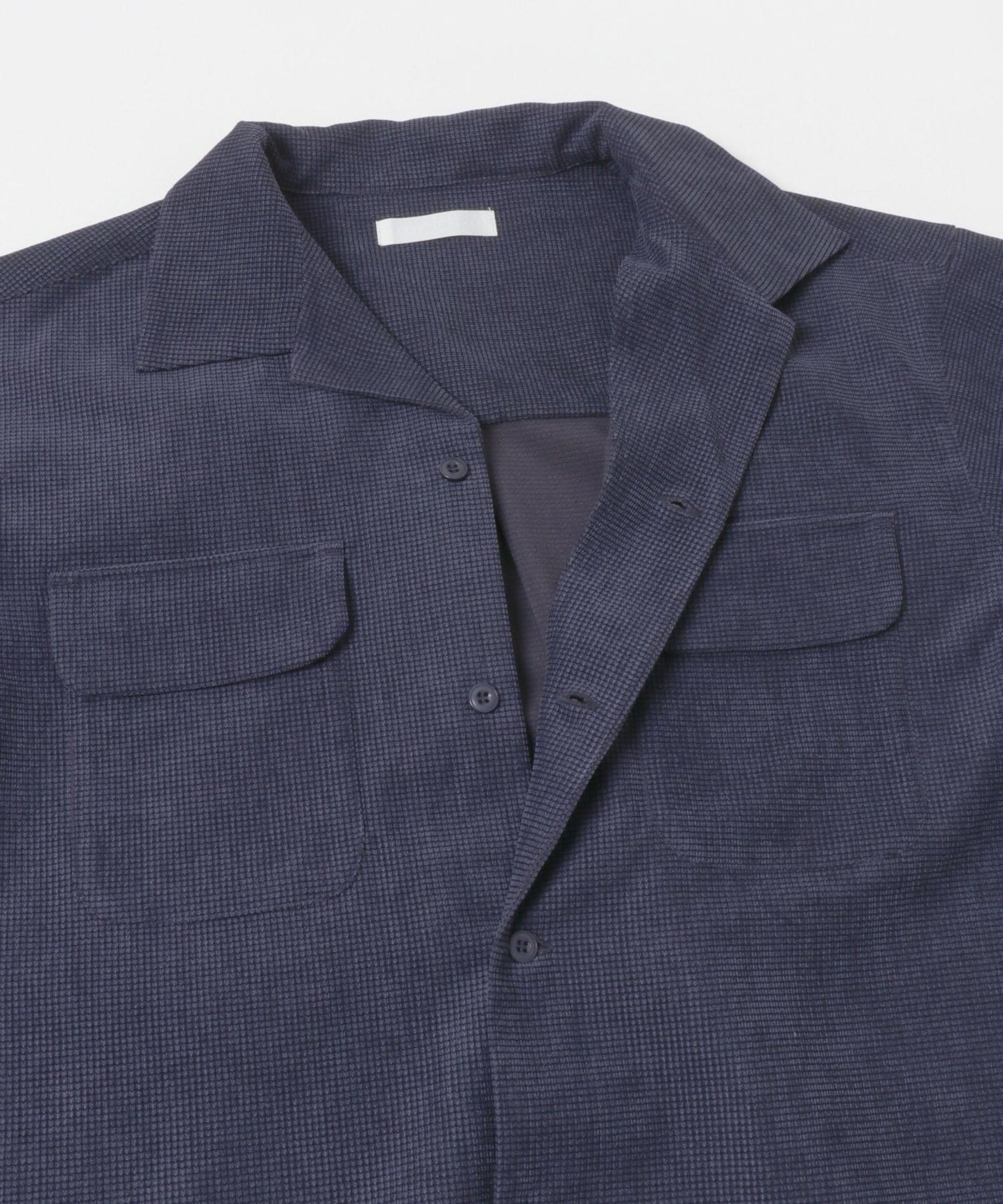 拼接燈芯絨開領襯衫