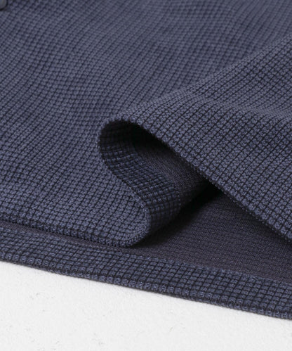 拼接燈芯絨開領襯衫