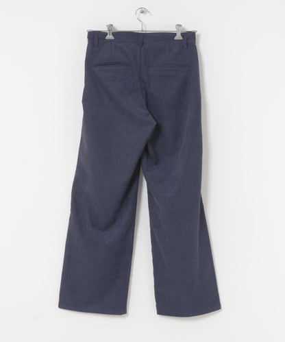 拼接燈芯絨寬鬆休閒褲