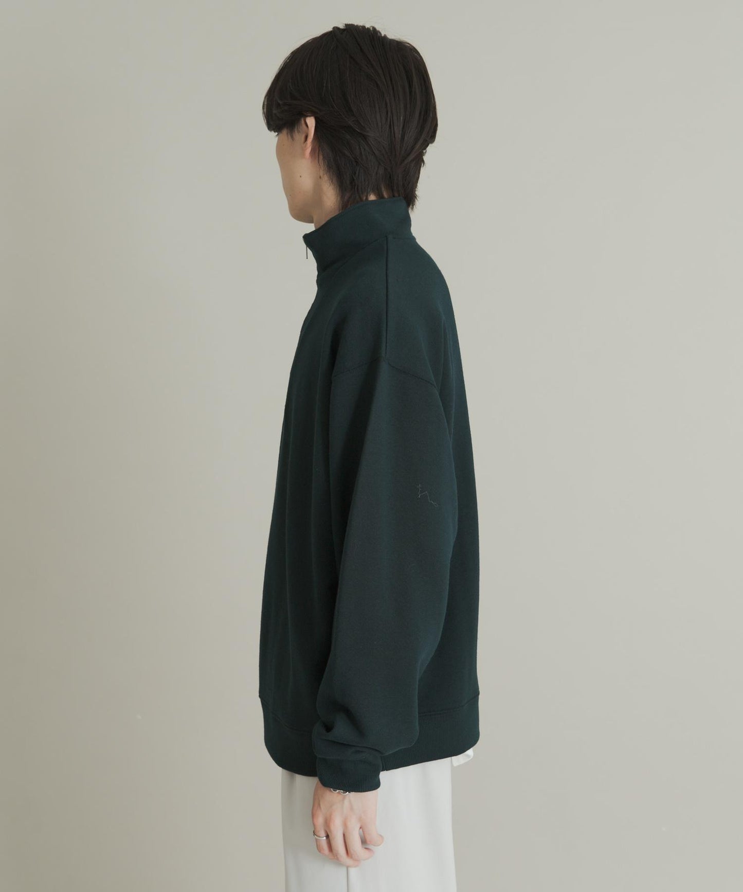 部分網絡限定色半拉鍊長袖衛衣