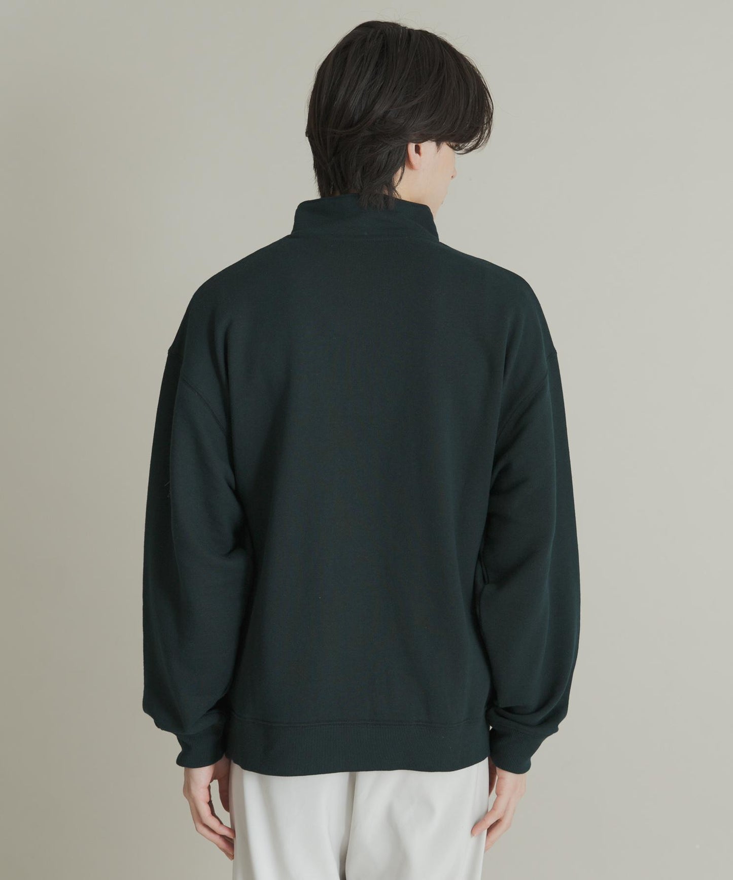 部分網絡限定色半拉鍊長袖衛衣