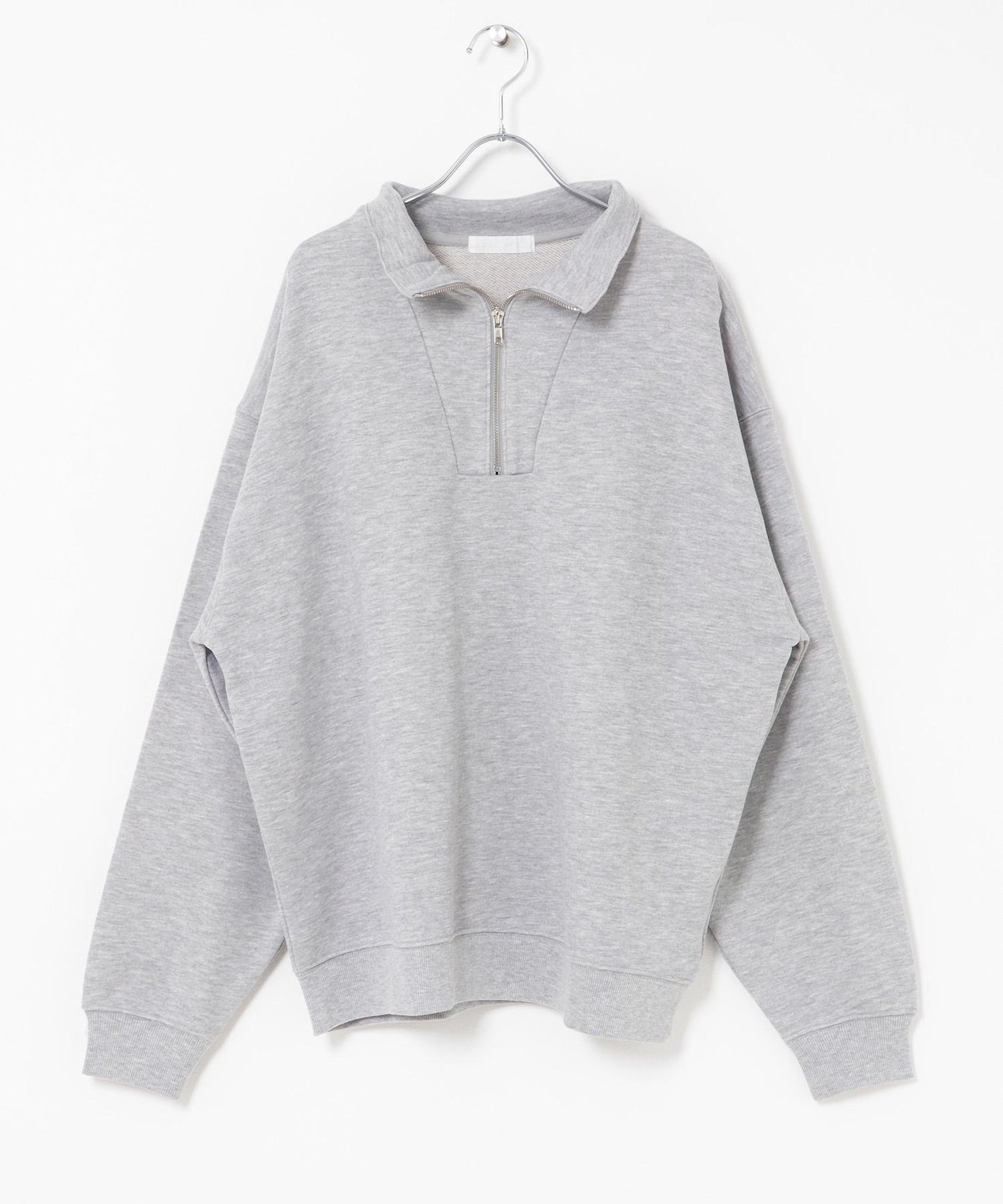 部分網絡限定色半拉鍊長袖衛衣