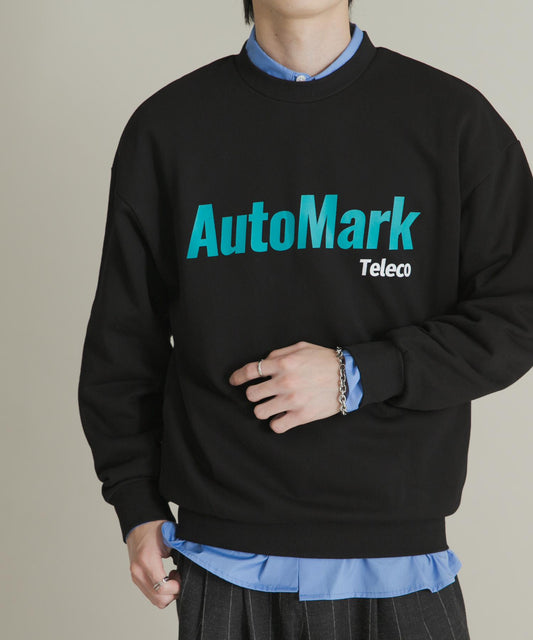 拼接圖案標誌衛衣