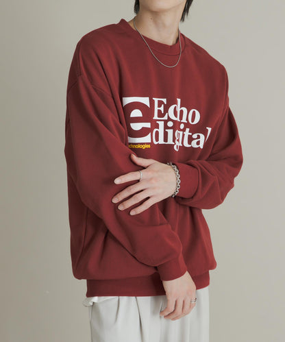 拼接圖案標誌衛衣