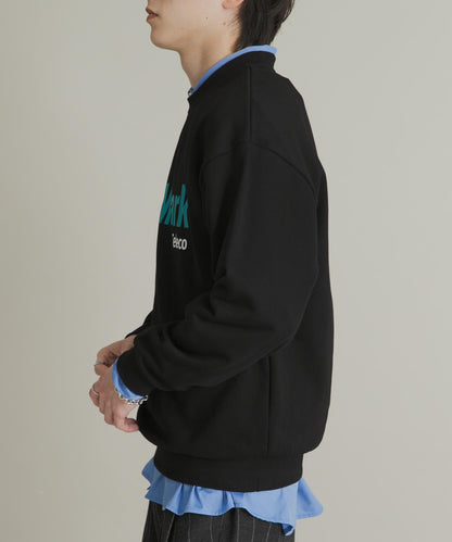 拼接圖案標誌衛衣