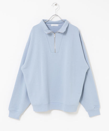 部分網絡限定色半拉鍊長袖衛衣