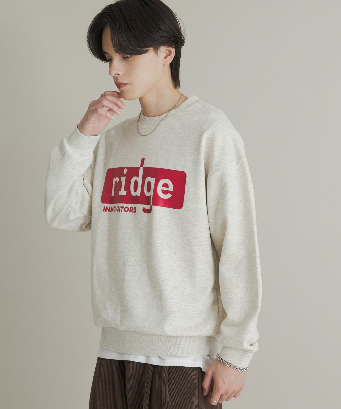 拼接圖案標誌衛衣