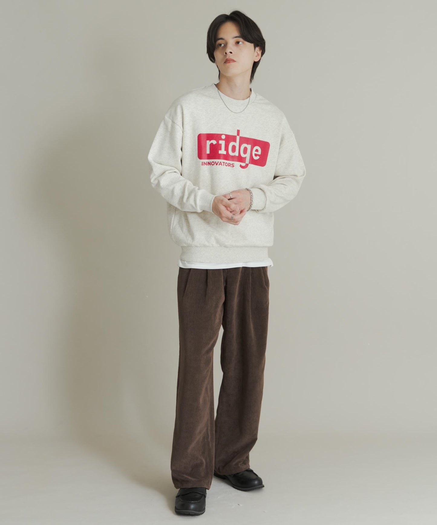 拼接圖案標誌衛衣