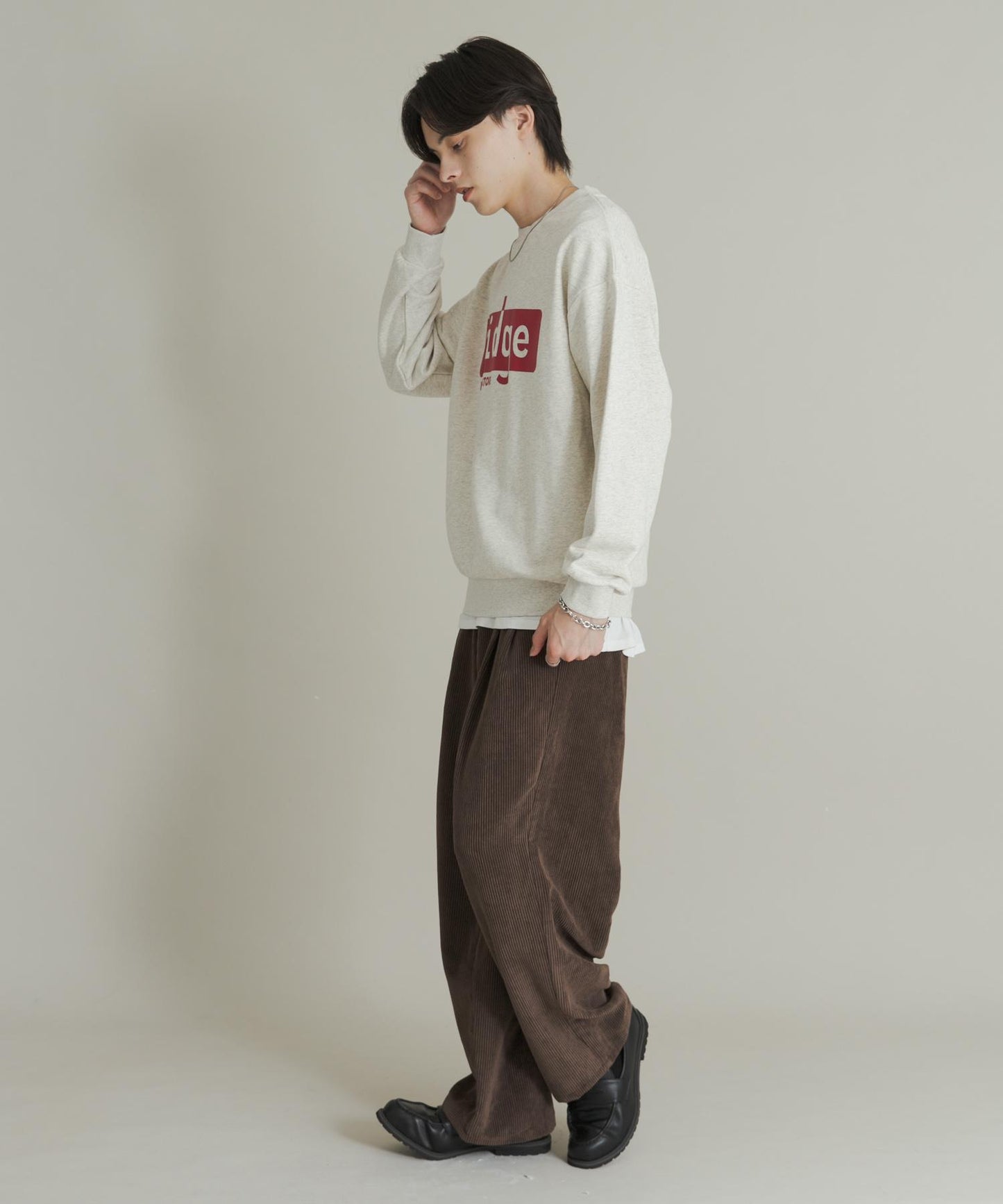 拼接圖案標誌衛衣