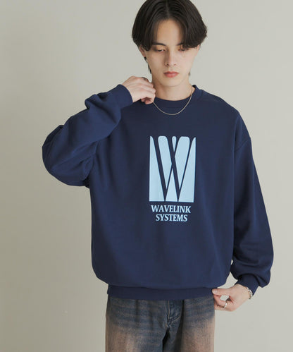 拼接圖案標誌衛衣