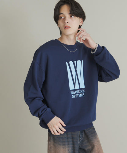 拼接圖案標誌衛衣