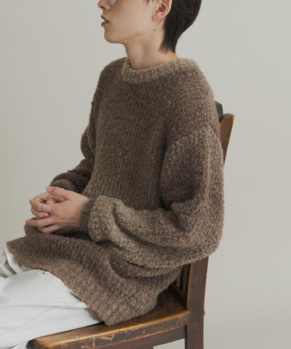 漸變色圈圈紗針織衫