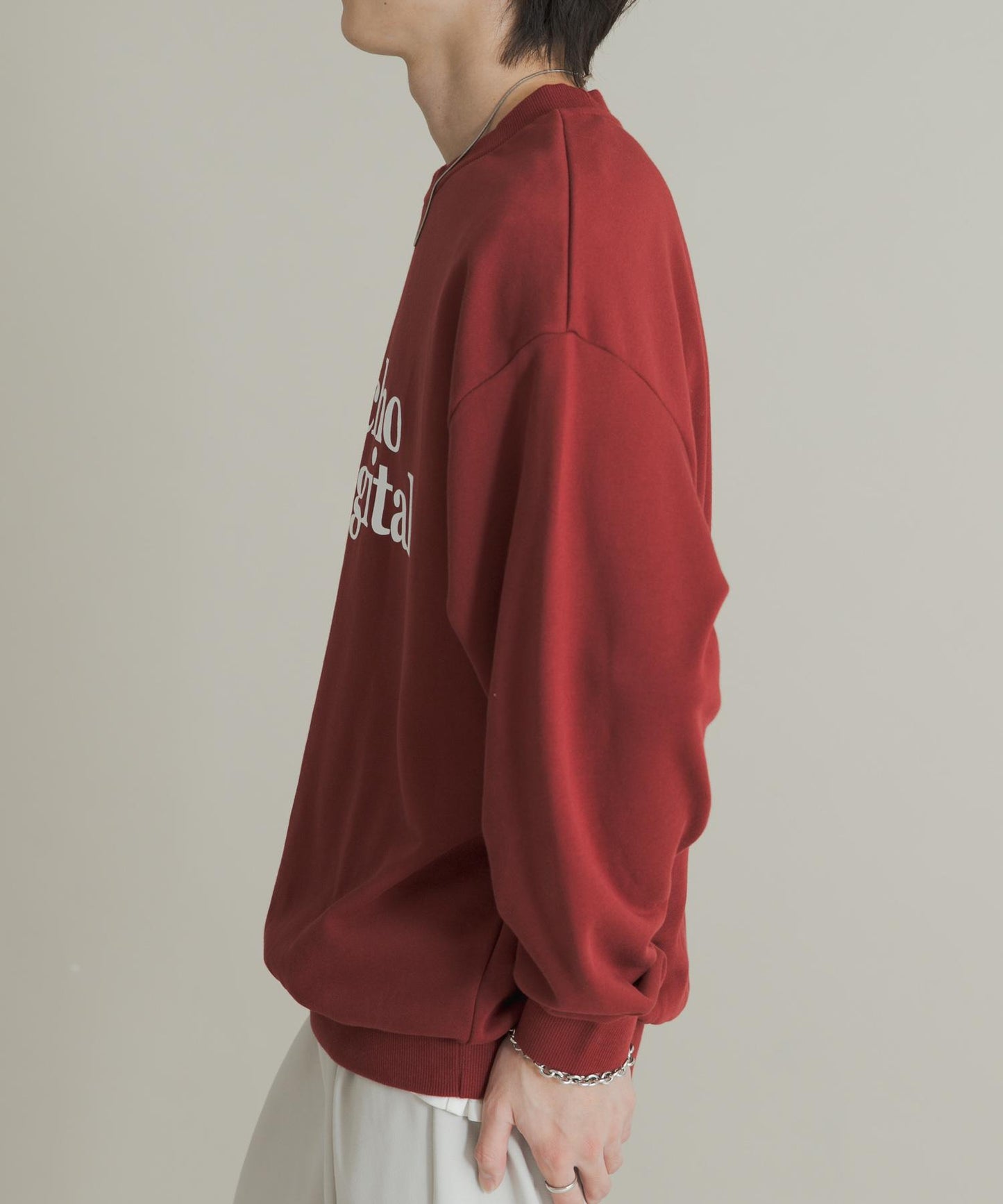 拼接圖案標誌衛衣