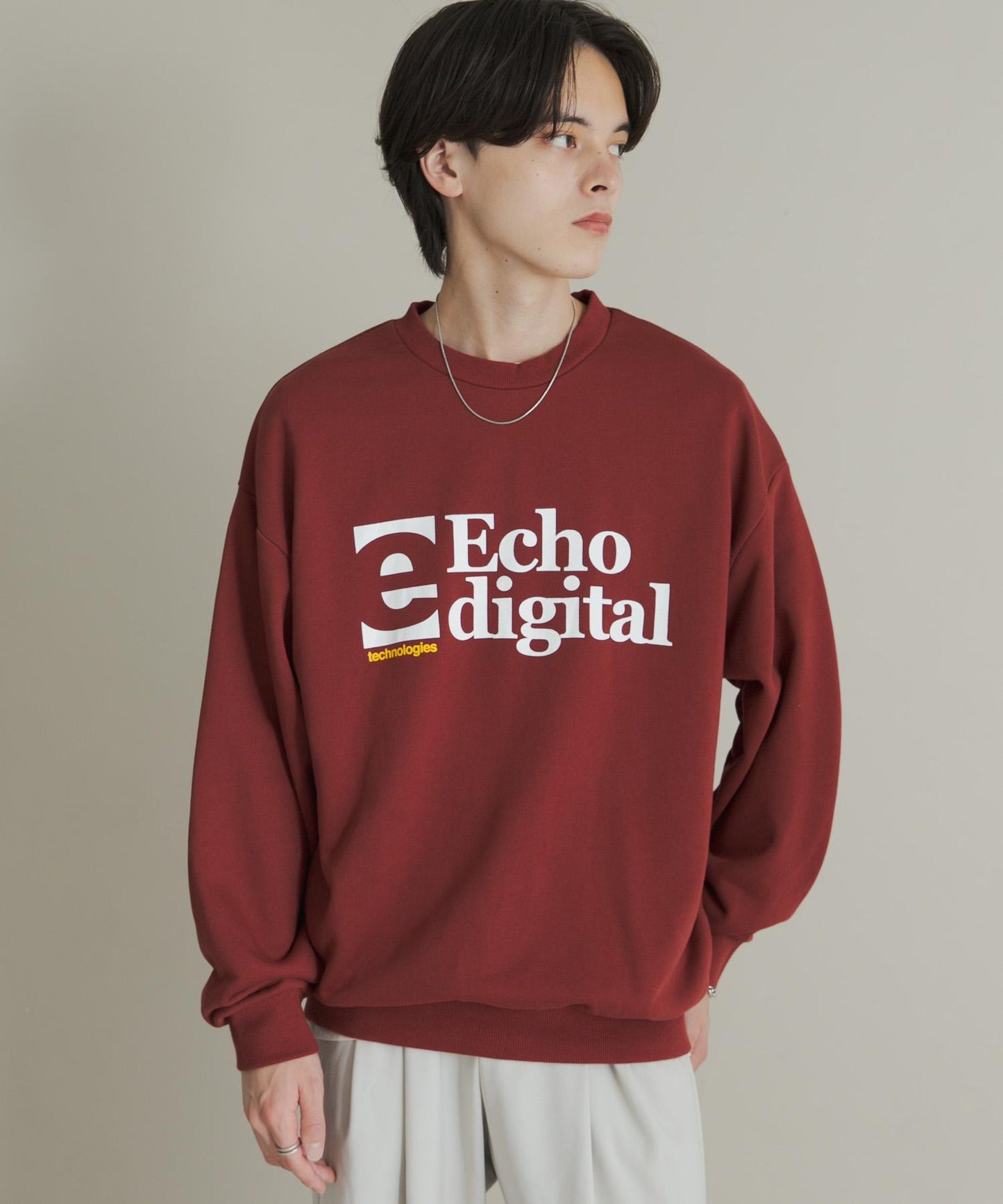 拼接圖案標誌衛衣