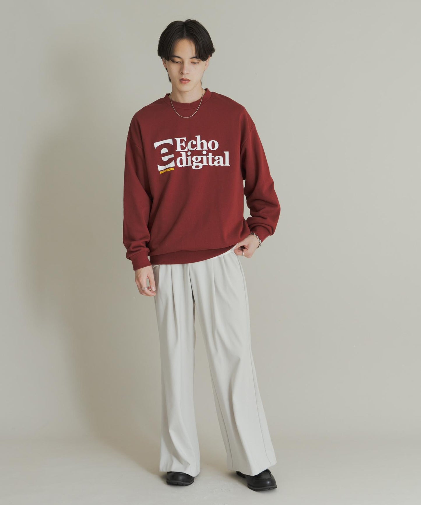 拼接圖案標誌衛衣