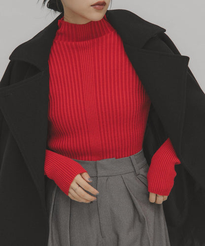 illi 隨機羅紋高領針織衫