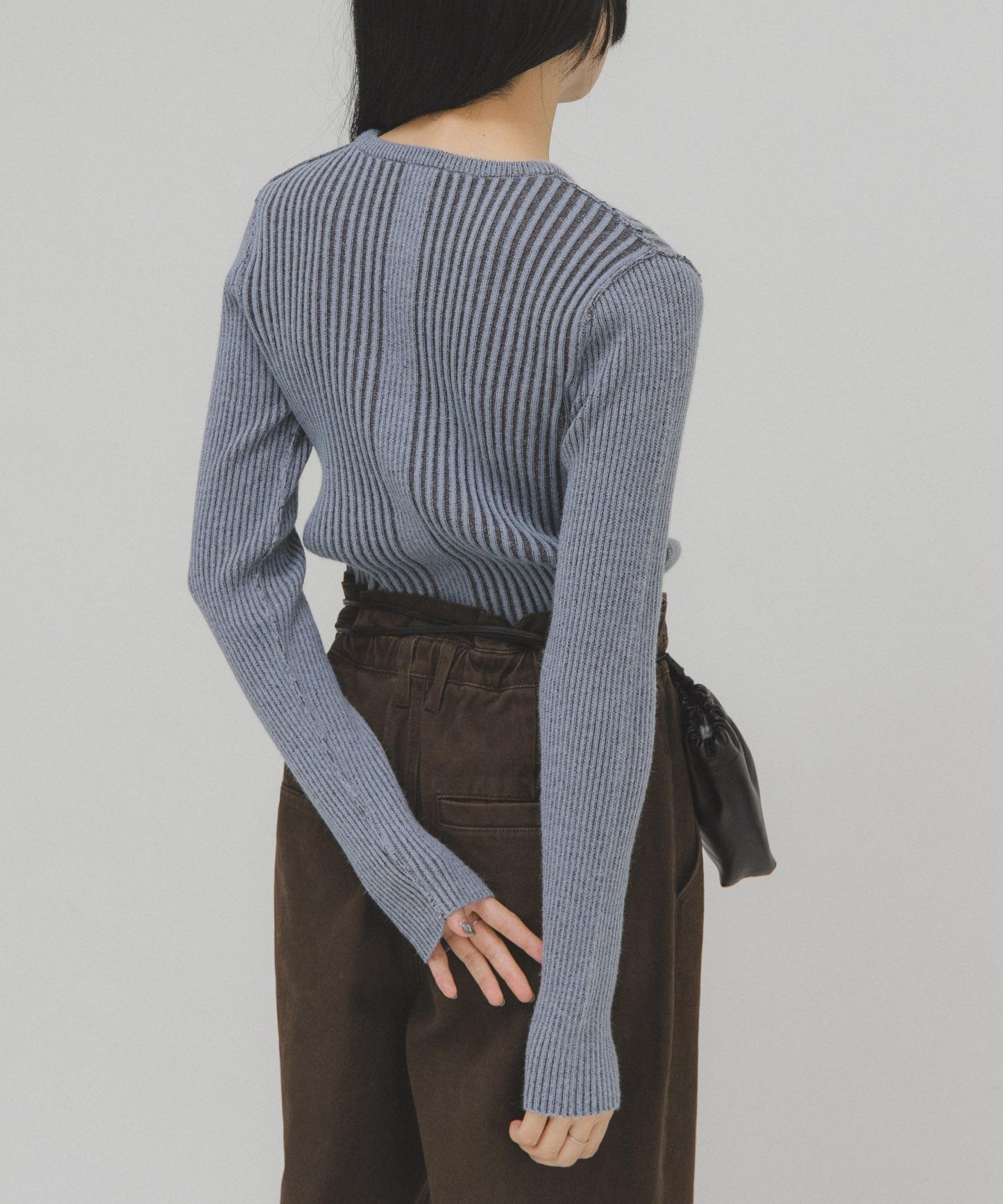 illi 隨機羅紋圓領針織衫