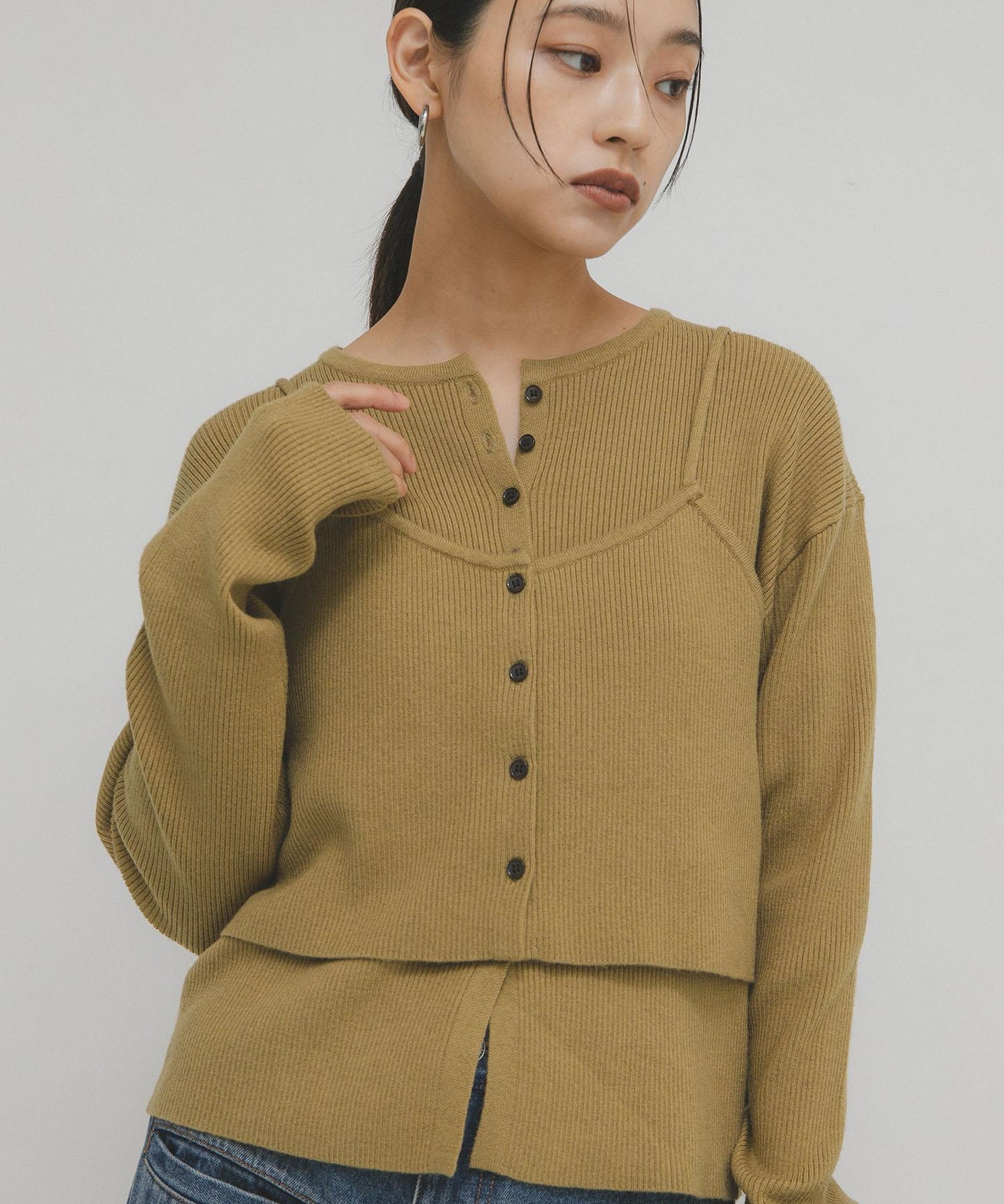 吊帶背心套裝針織衫