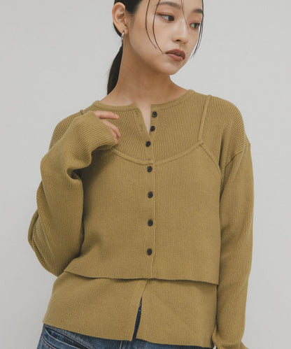 吊帶背心套裝針織衫