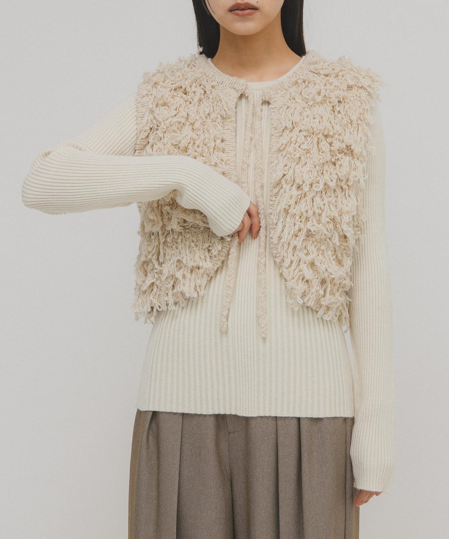 illi 隨機羅紋圓領針織衫