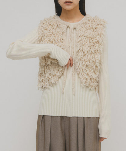 illi 隨機羅紋圓領針織衫