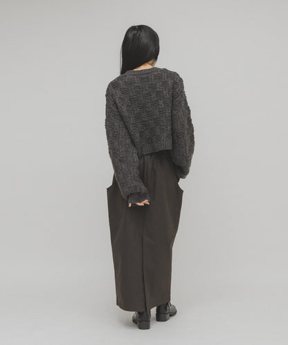 格紋圖案針織衫