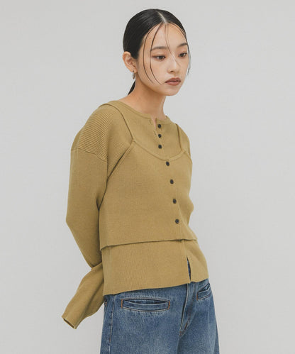 吊帶背心套裝針織衫