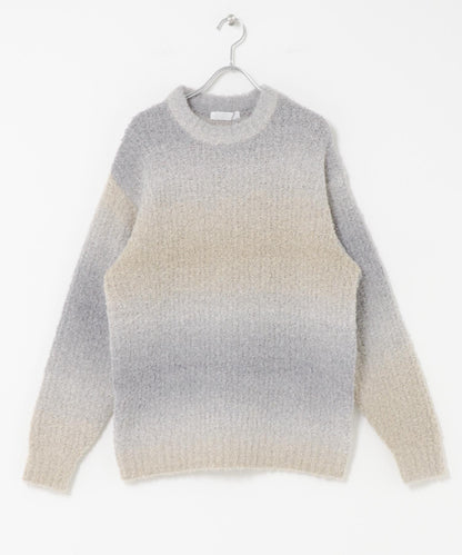 漸變色圈圈紗針織衫