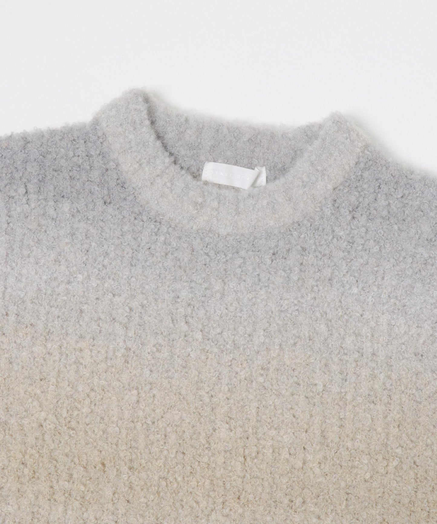 漸變色圈圈紗針織衫