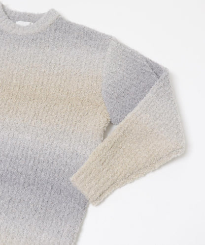 漸變色圈圈紗針織衫