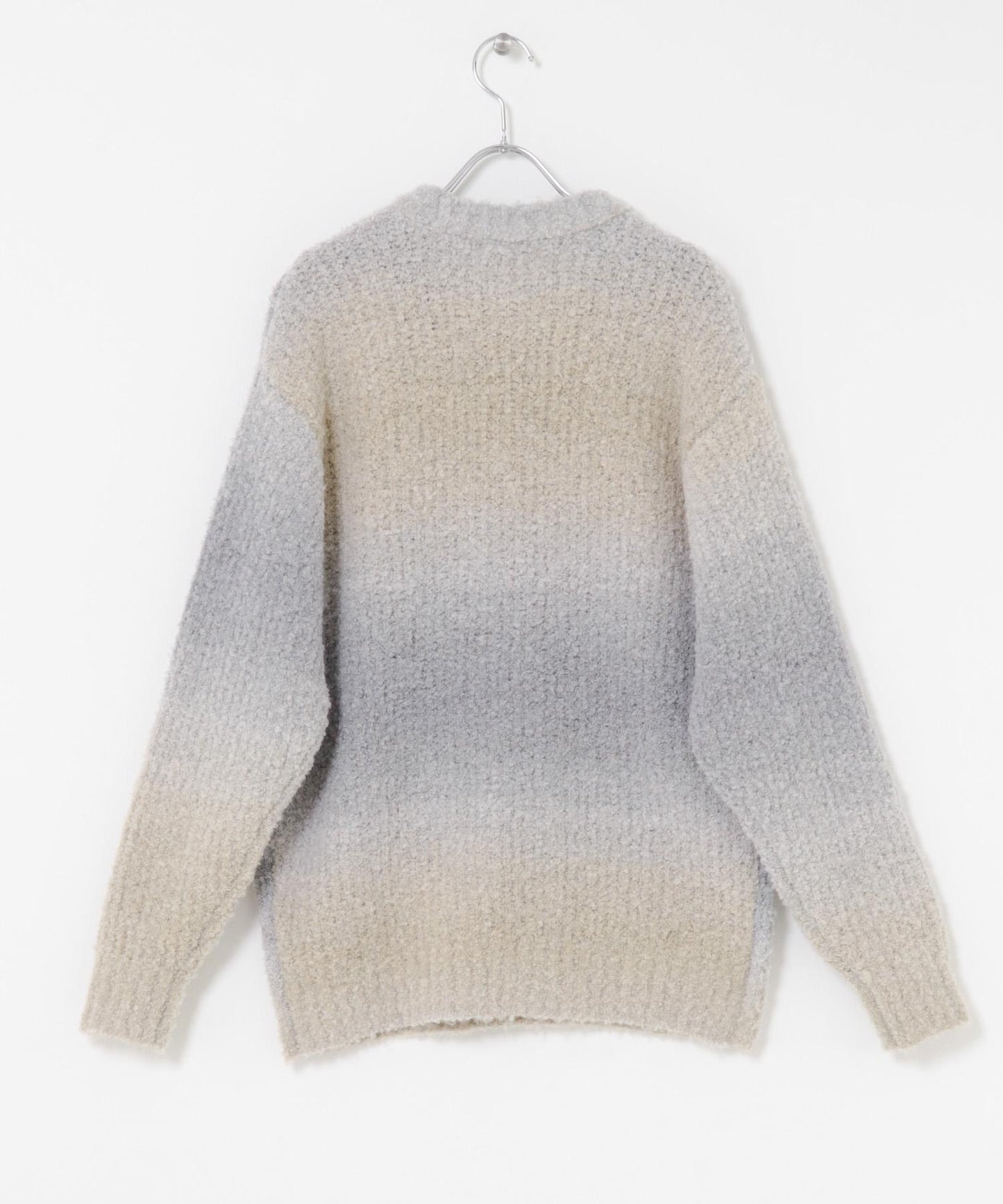 漸變色圈圈紗針織衫