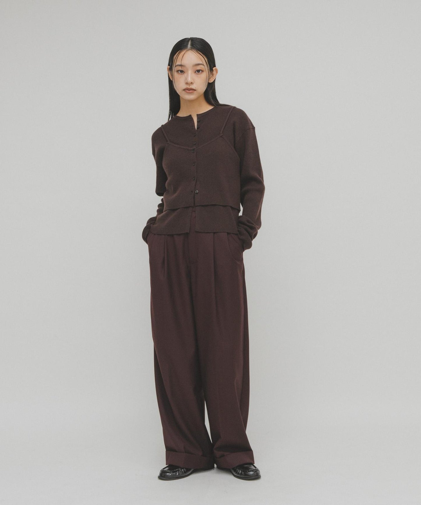 吊帶背心套裝針織衫